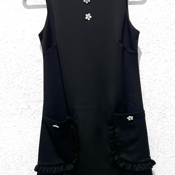 Betsey Johnson Black Sheath Cocktail Dress 4 - Picture 14 of 16